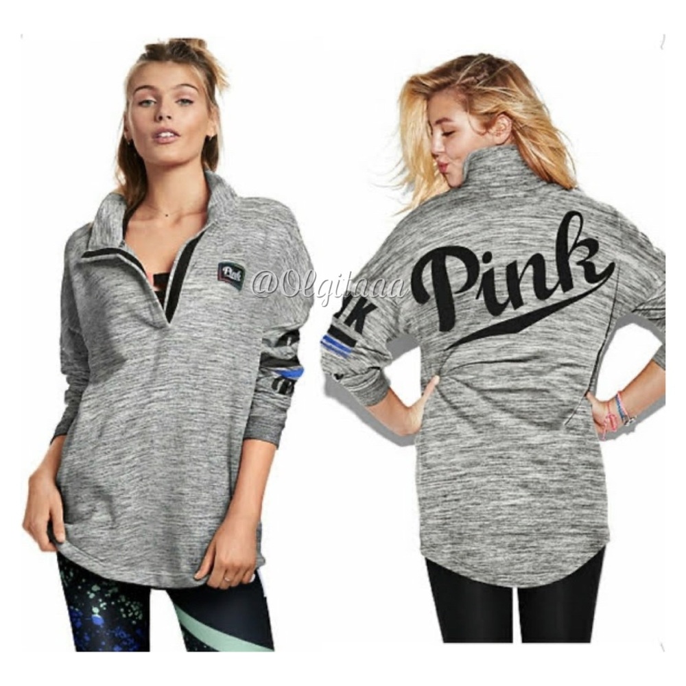 PINK Quarter Snap Pullover